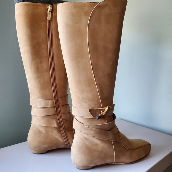 Jimmy Choo Duke - Wood Horn & Suede Boots - Picture 3 of 9